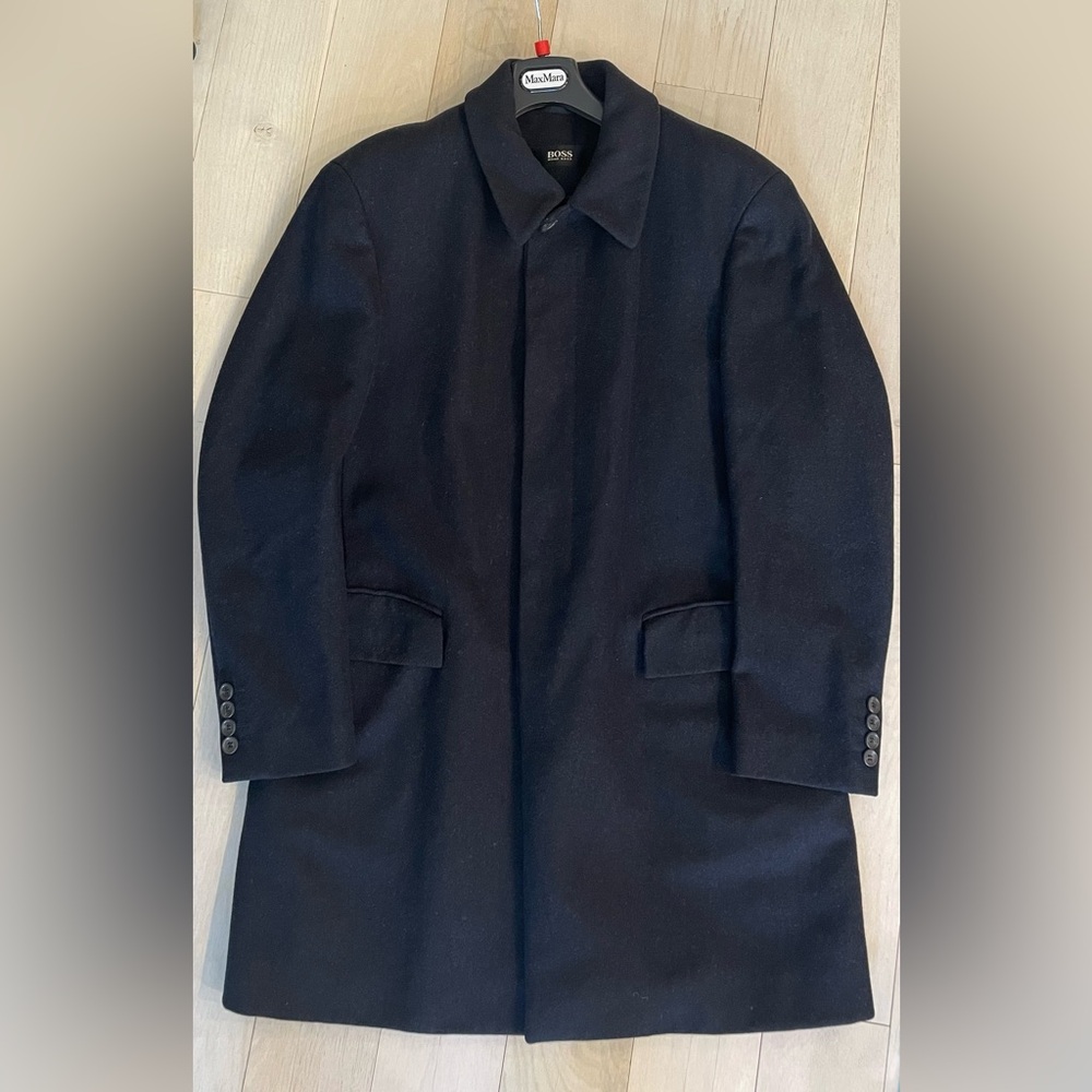 HUGO BOSS Overcoat 100% Virgin Wool Made in Italy